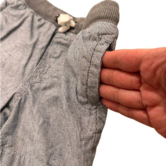 Cat & Jack Baby Boy Pinstriped Drawstring Shorts With Pockets Blue White, 18M - Picture 3 of 5